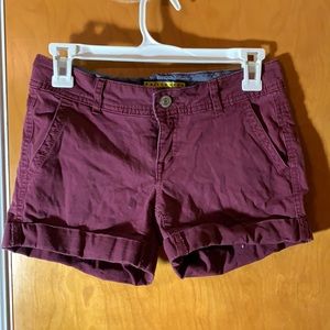 Maroon shorts